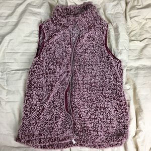 Pink Super Soft Zip Up Vest Size XL